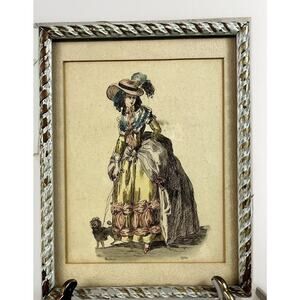 WATTEAU - Colored Etching Fashion Model Signed #’d Limited Edition 1/60 Print